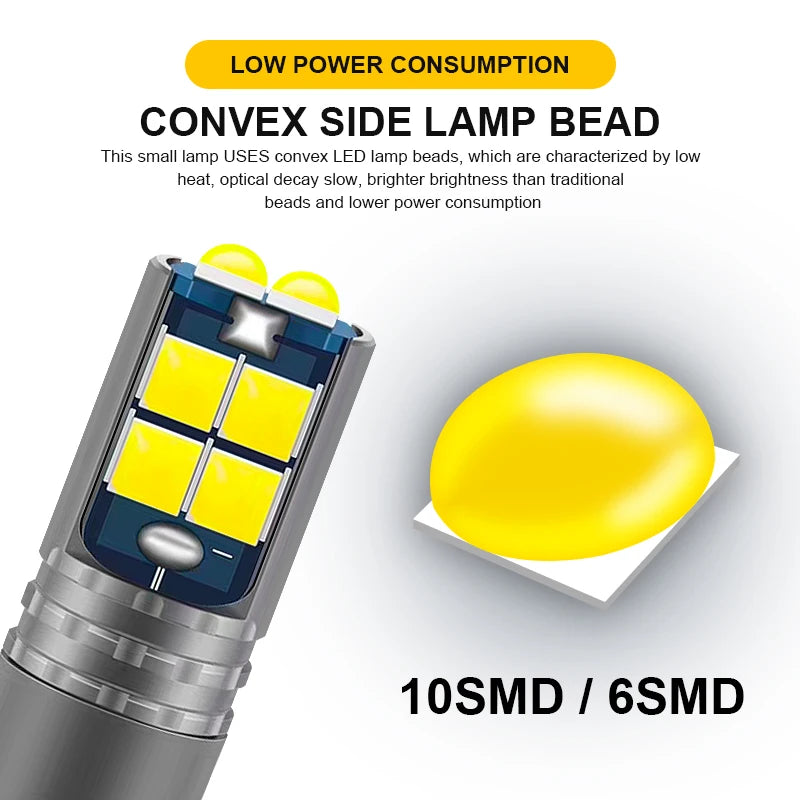 נורות LED T10 / W5W עם Canbus, זוג (12V)