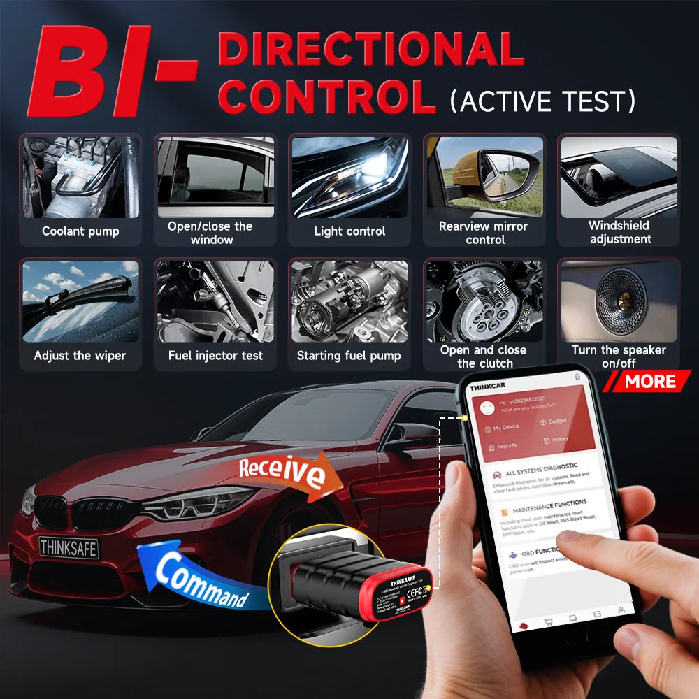 סורק OBD2 אלחוטי Thinkcar Thinksafe 2026