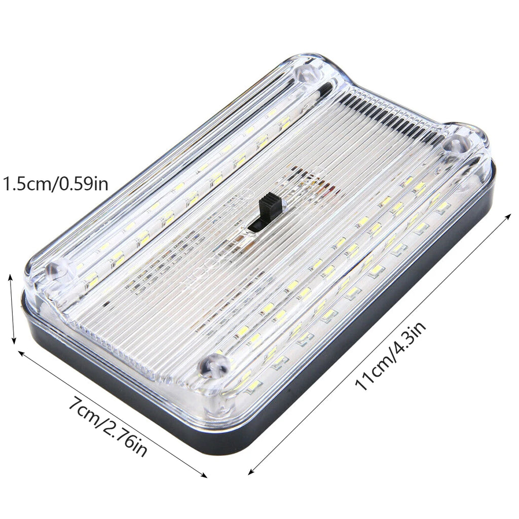 נורת LED לתקרת הרכב עם 36 לדים ומתג On/Off