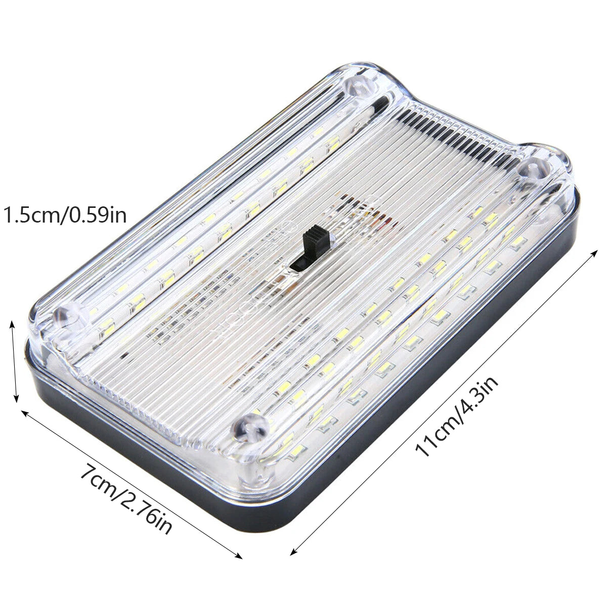 נורת LED לתקרת הרכב עם 36 לדים ומתג On/Off