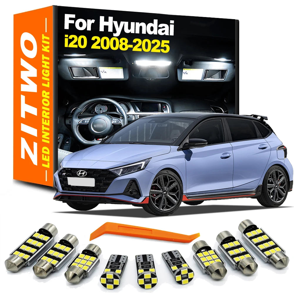 ערכת נורות LED פנים להיונדאי i20 (2008–2025)