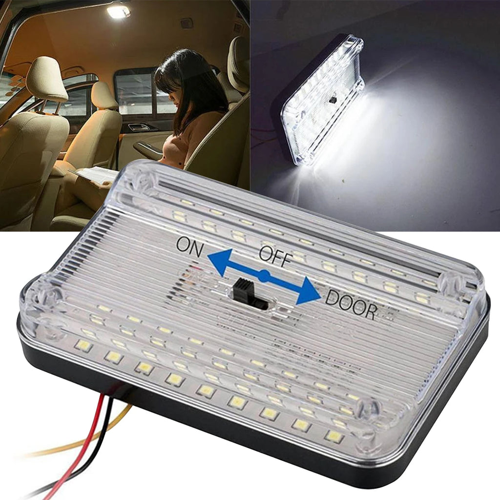 נורת LED לתקרת הרכב עם 36 לדים ומתג On/Off