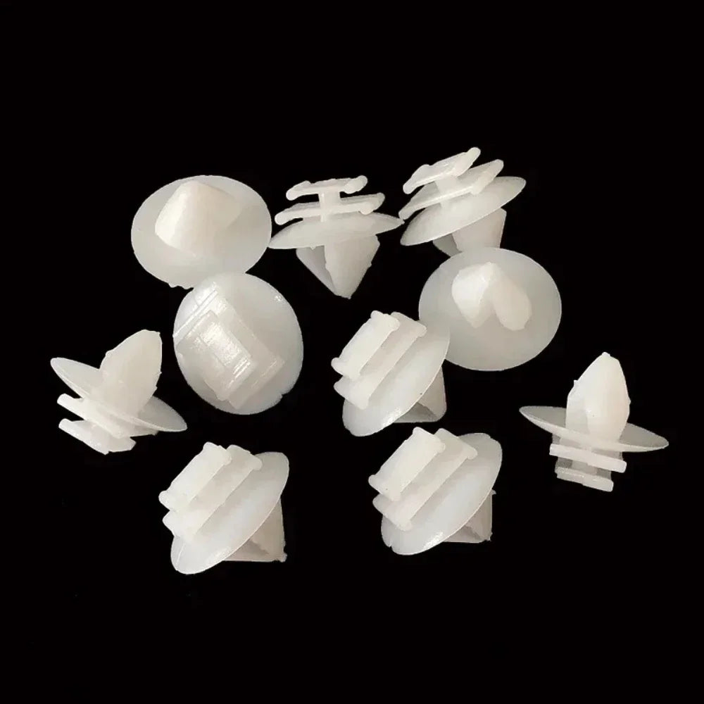10-50PCS Plastic Rivets Retainers Car Exterior Door Trim Clips Bumpstrip Rub Strip Moulding For Citroen C2 C3 Peugeot 206 207