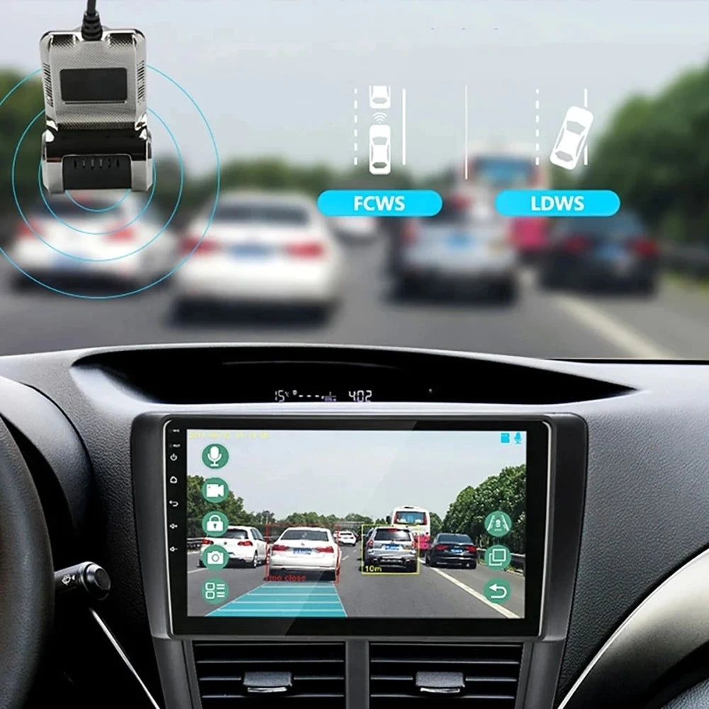 מצלמת דרך ADAS LDWS Full HD 1080P לנגן אנדרואיד