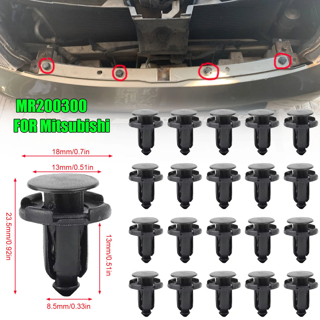 תפסני פלסטיק לפגוש ולכנף למיצובישי (MR200300)